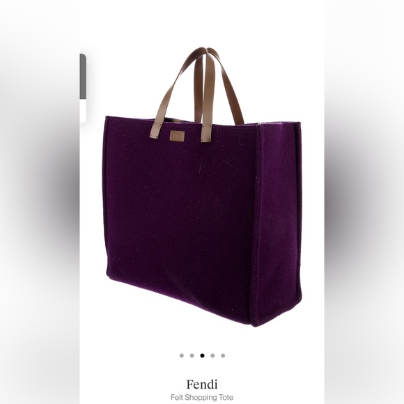 Authentic Fendi Felt Shopping Tote - Picture 1 of 6